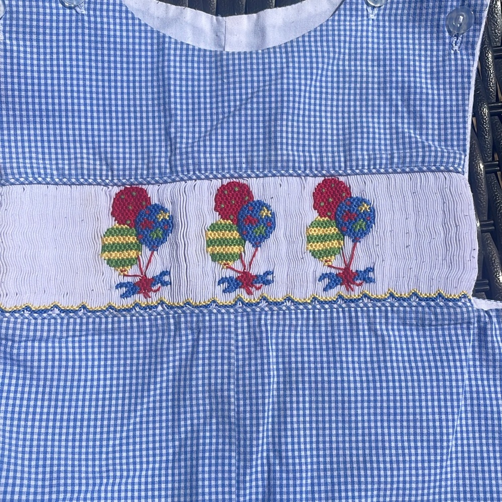 Adorable Baby Rompers Set in Yellow and Blue - Picture 3 of 5